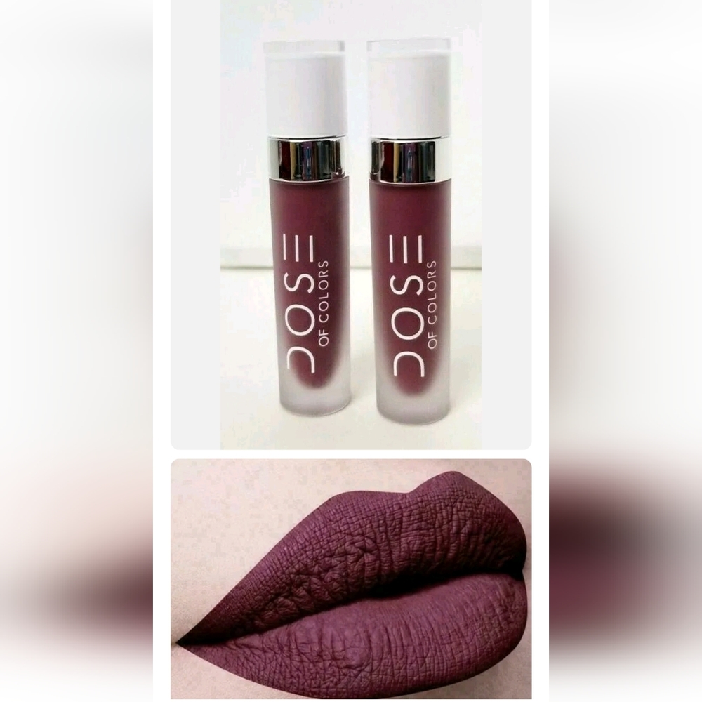 Dose of Colors Deep Plum Lipstick